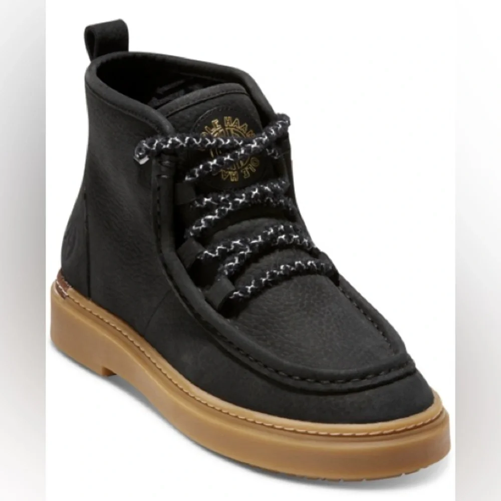 NEW! Cole Haan Black Leather All-Day Summit Chukka Bootie - Size 6